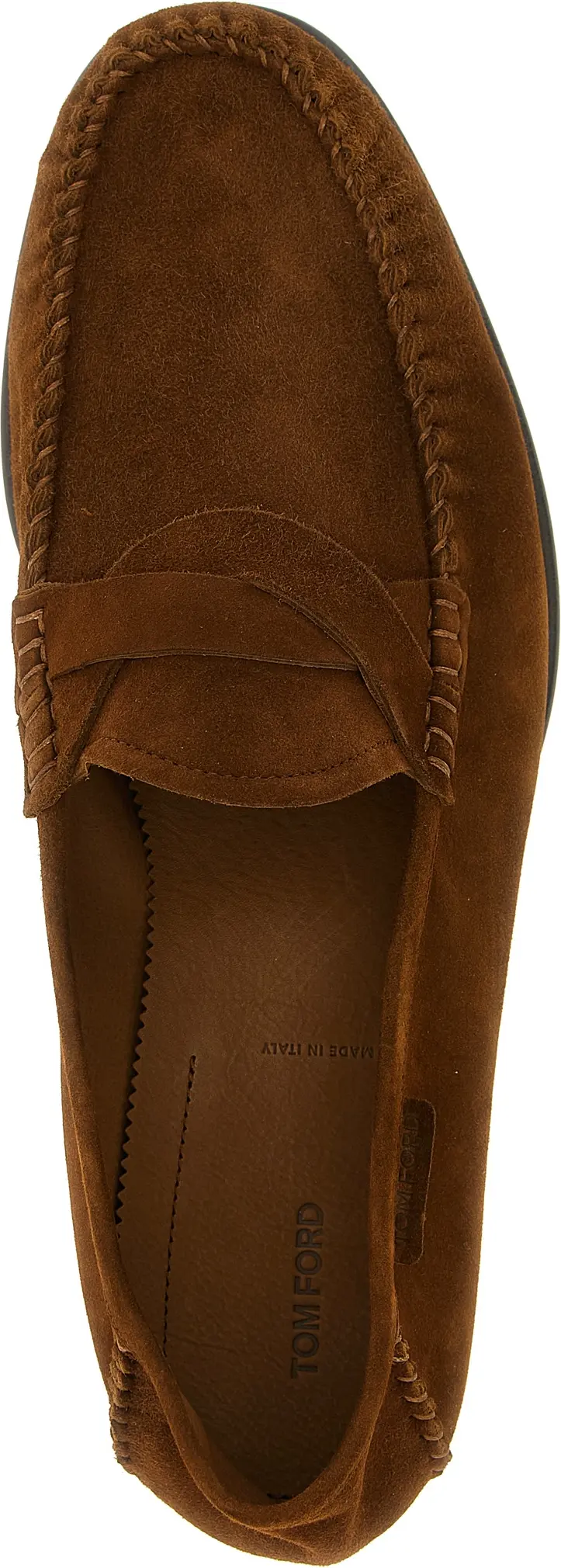 Jigarrang Suede Teri Slip-On Mokasinlar