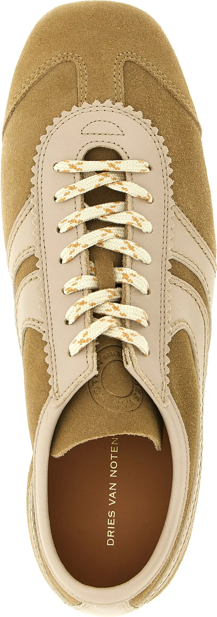 Sneakers Dries Van Noten Beige Calfskin
