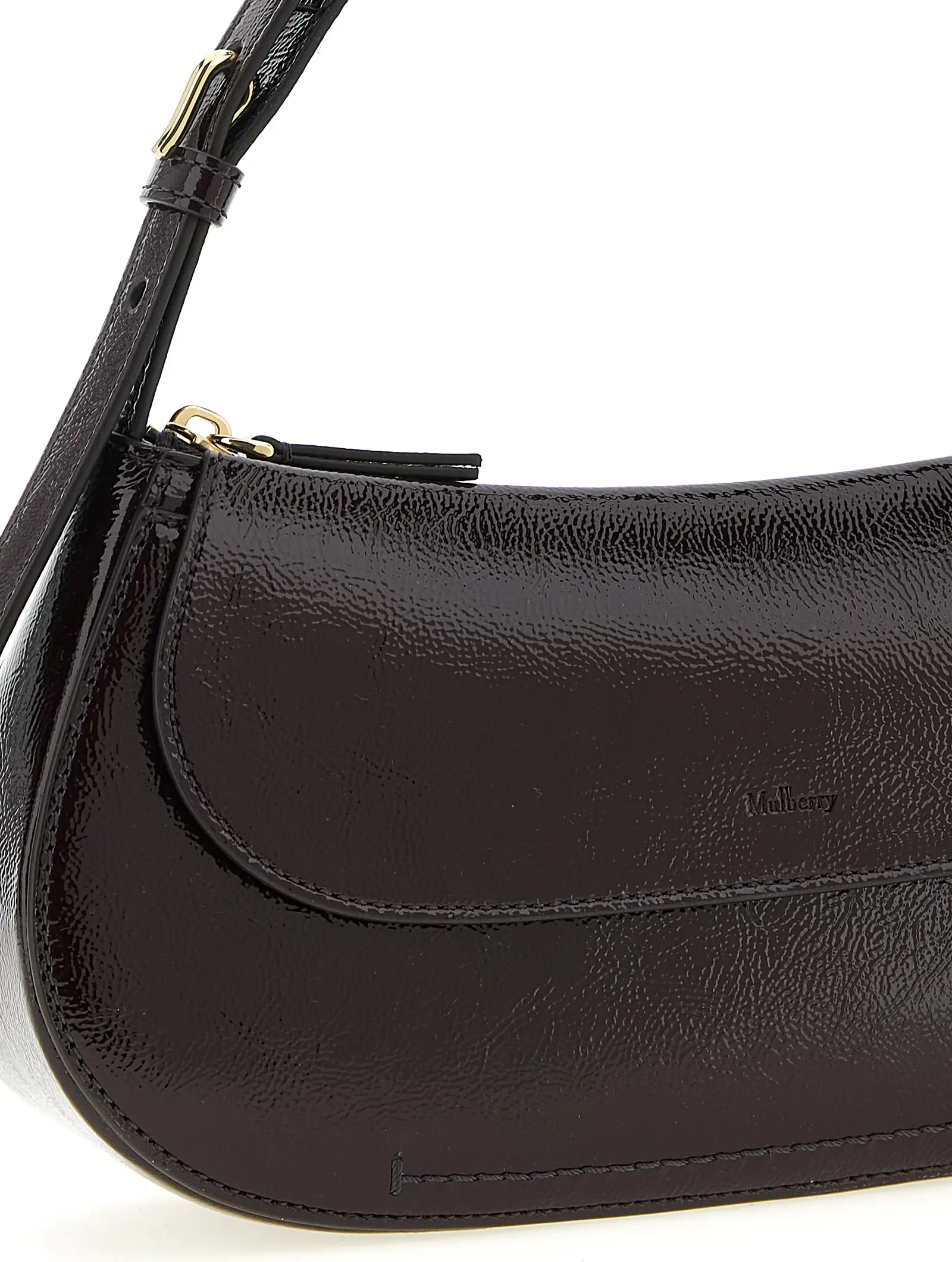 Shoulder Bag Mulberry Purple Calfskin