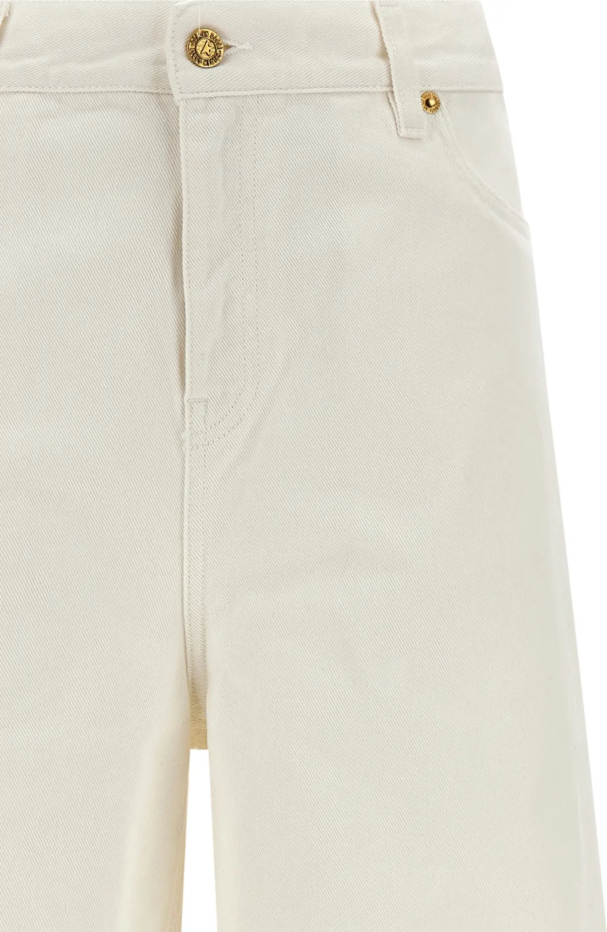 White Cotton Jeans Golden Goose