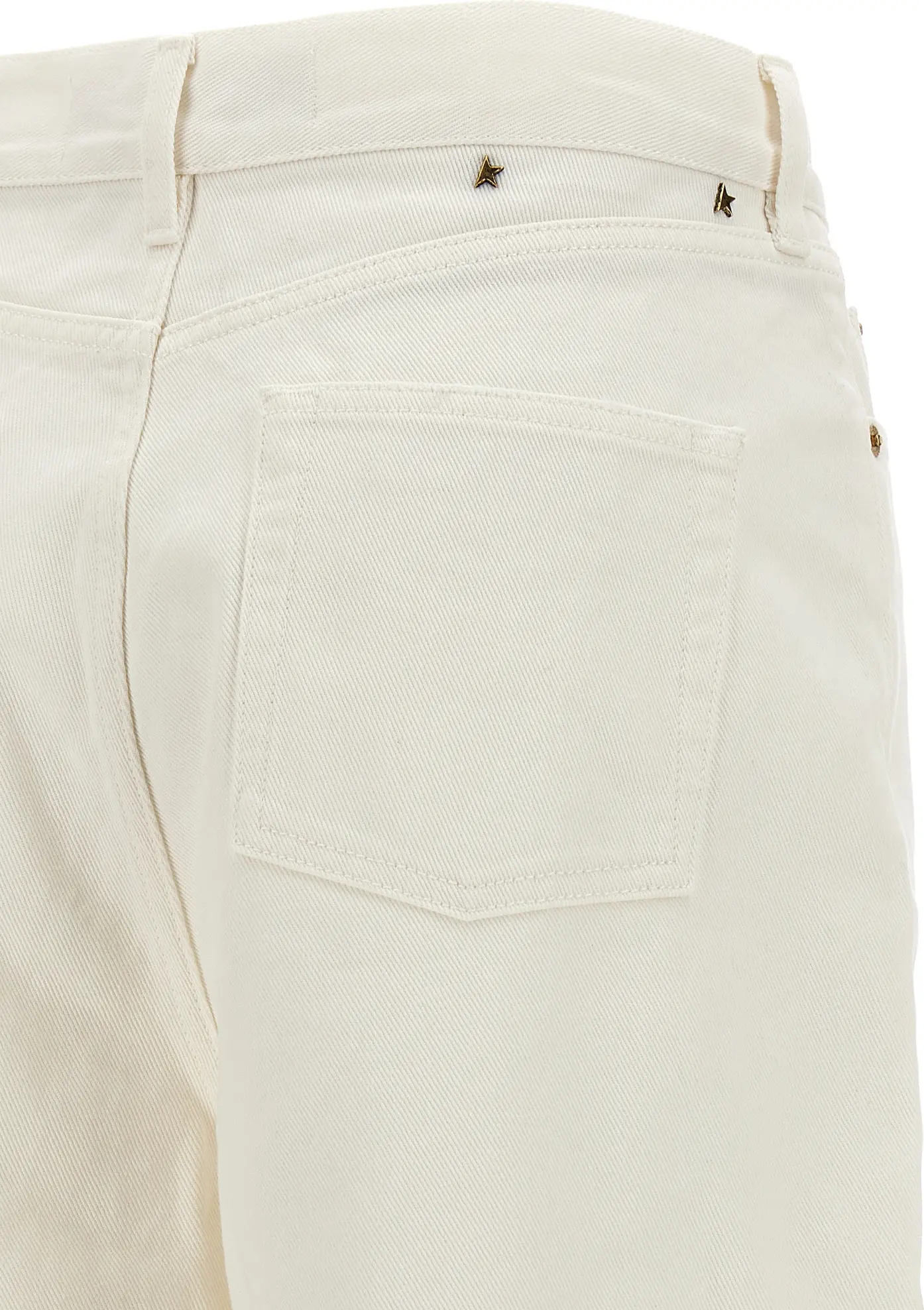 White Cotton Jeans Golden Goose