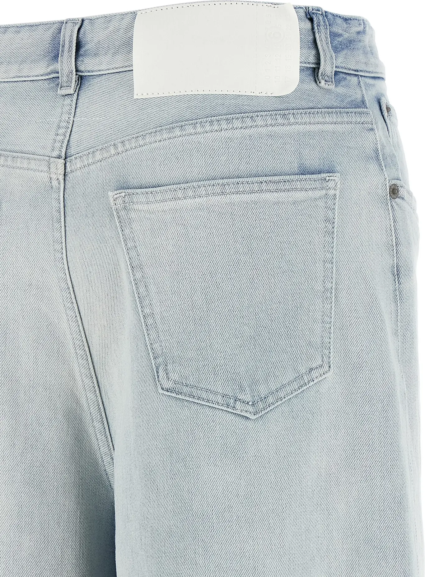 MM6 Maison Margiela ko'k paxta jinsi shim