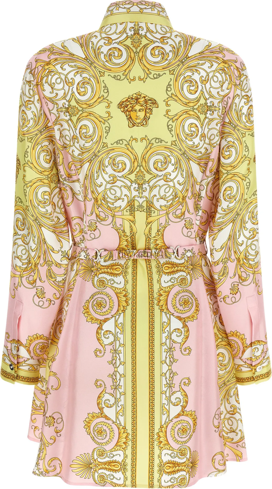 Versace Multicolor Silk Short Dress