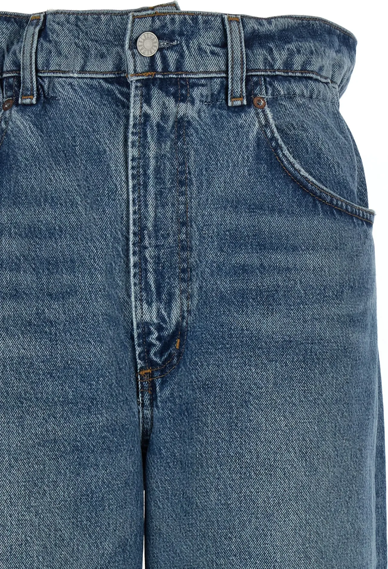 Jeans AGOLDE Moviy Paxta To'g'ri Shim