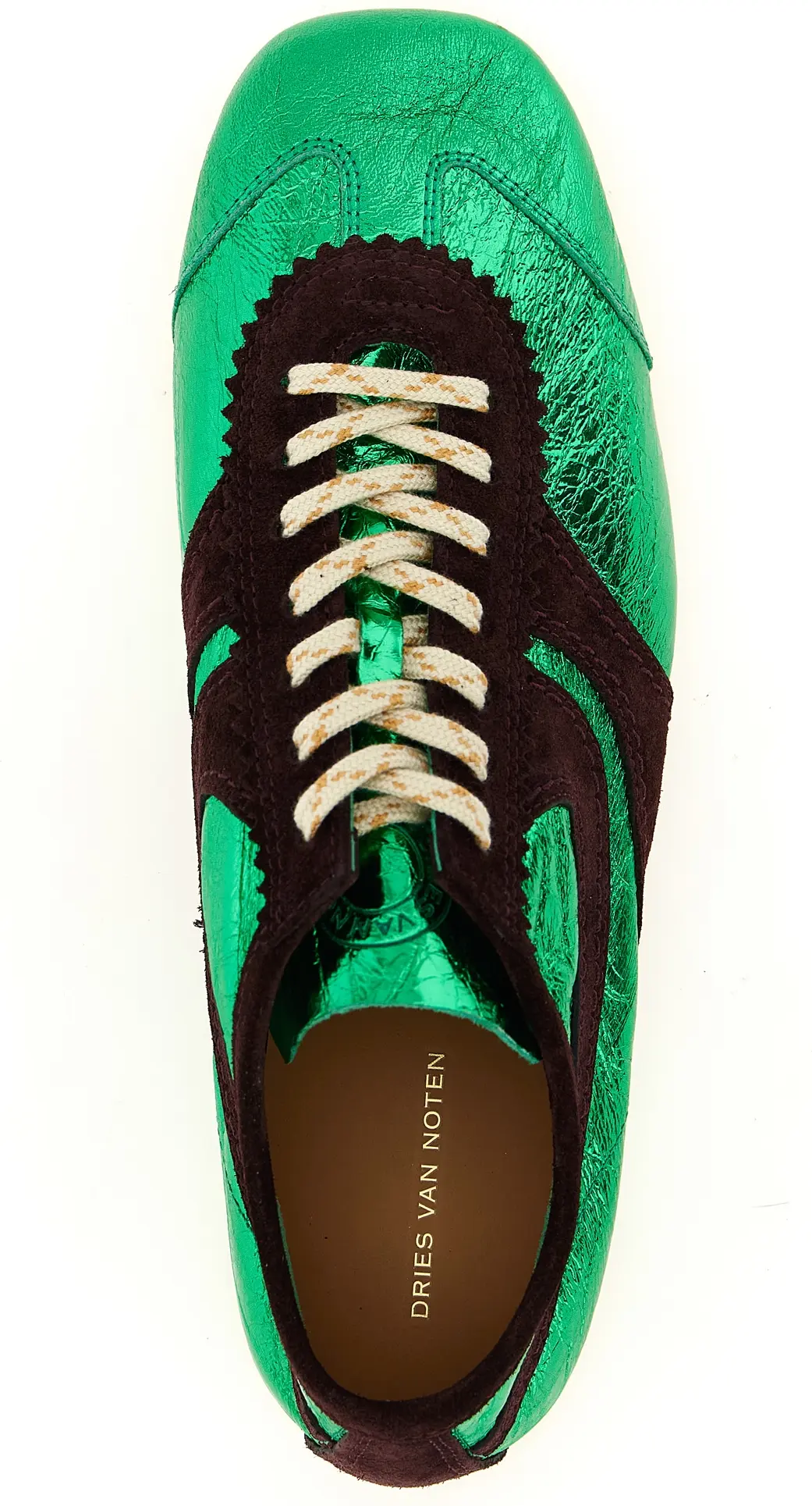 Bicolor Lamb Leather Sneakers Dries Van Noten