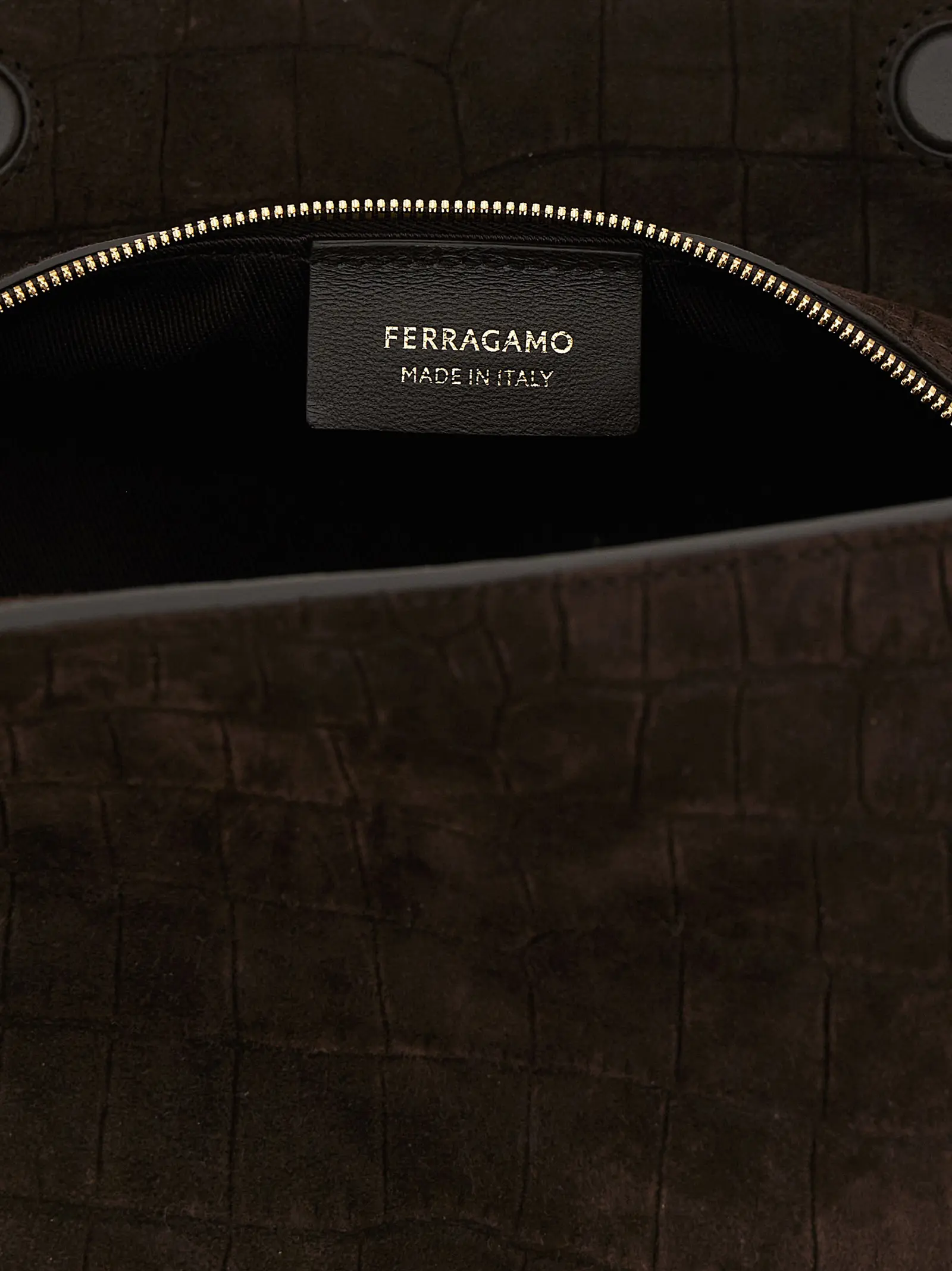 Shoulder Bag Ferragamo Jigarrang Echki Charm