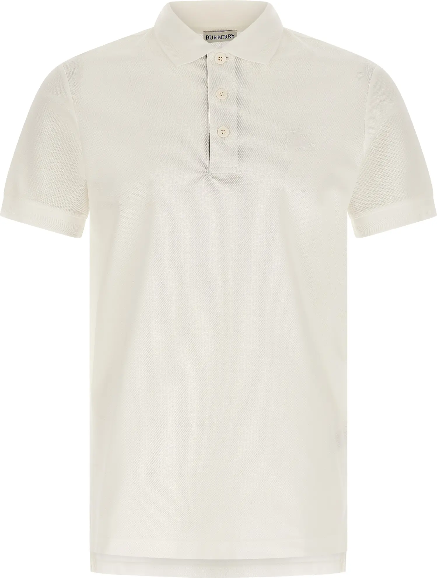 Burberry F-345 Dori Oq Paxta Polos Ripka