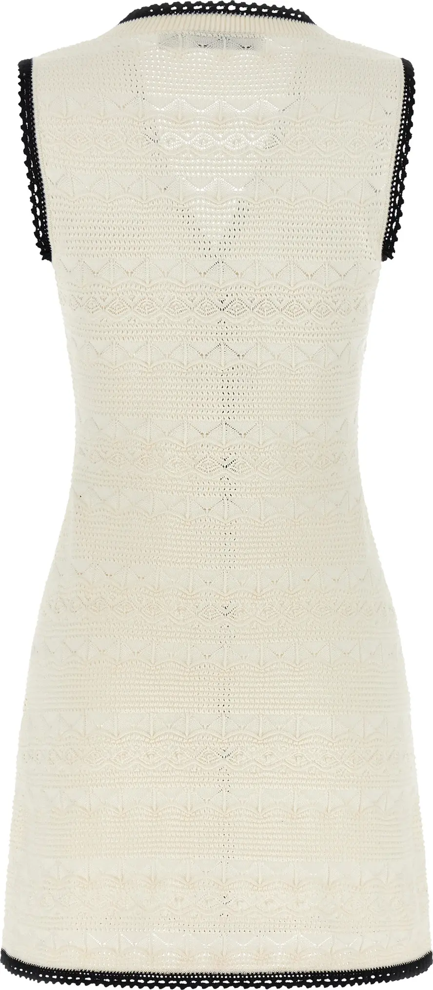 Dress Self-Portrait Bicolor Cotton Short Dress