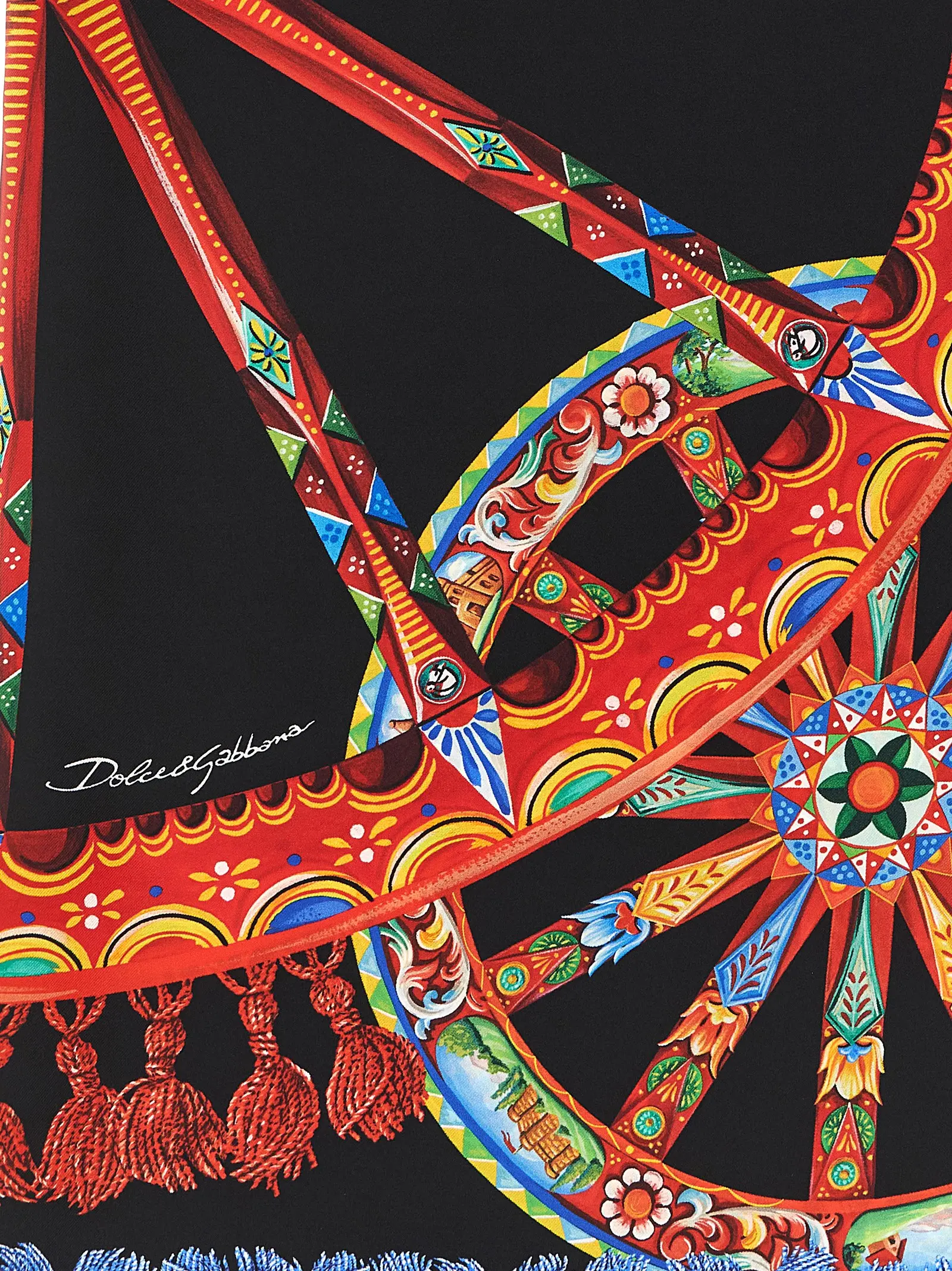 Multicolor Silk Scarf Dolce & Gabbana