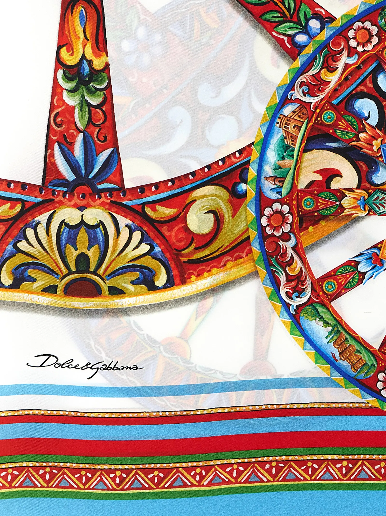 Scarf Dolce & Gabbana Multicolor Silk Foulard