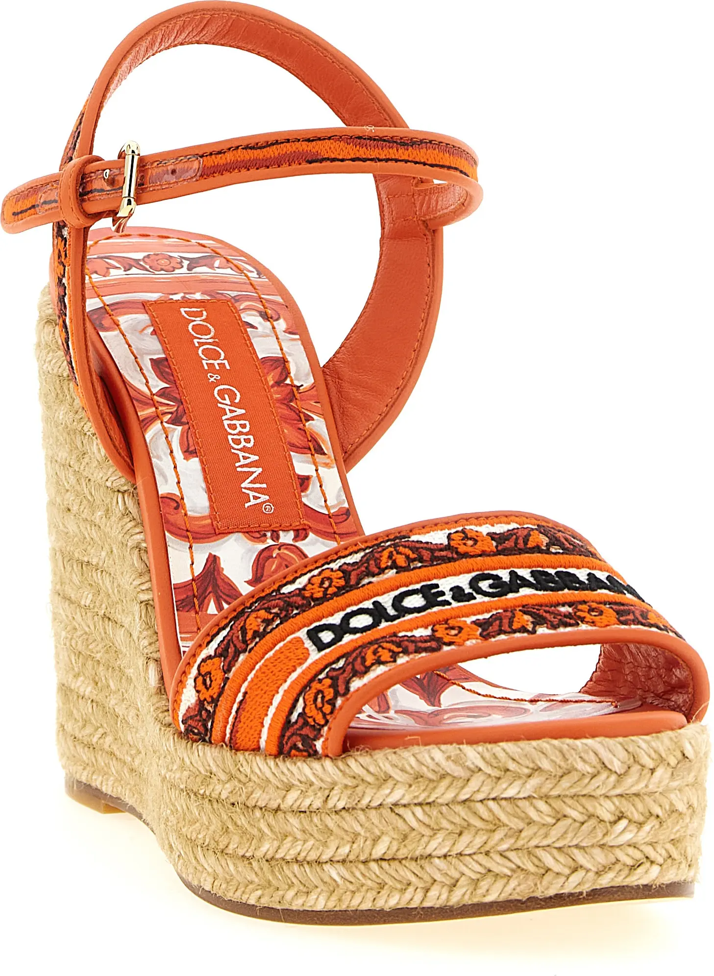 Босоножки на танкетке Dolce & Gabbana