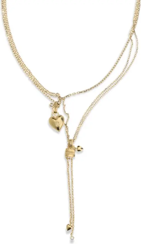 Gold Brass Necklace Chloe