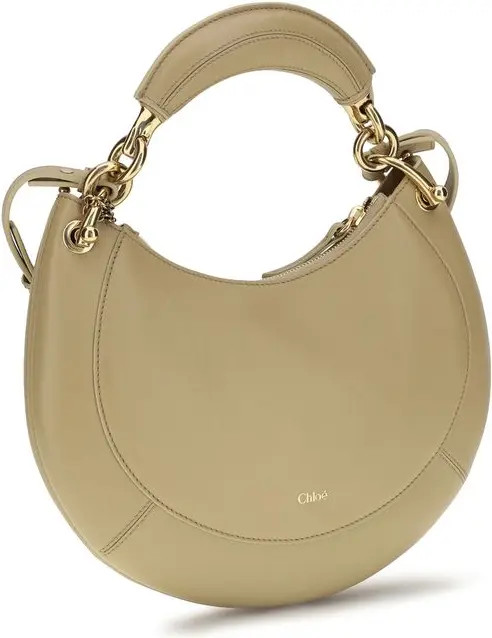 Сумка Chloe Бежевая Коровья Кожа Bos Taurus Сумка на Плечо