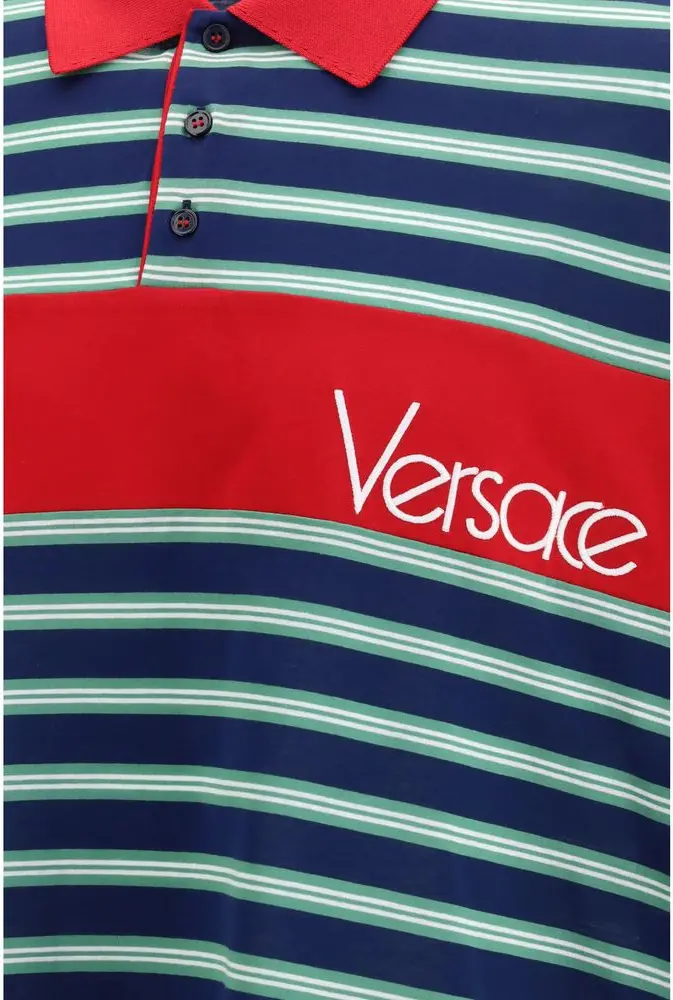 Polo Shirt Versace Multicolor Cotton