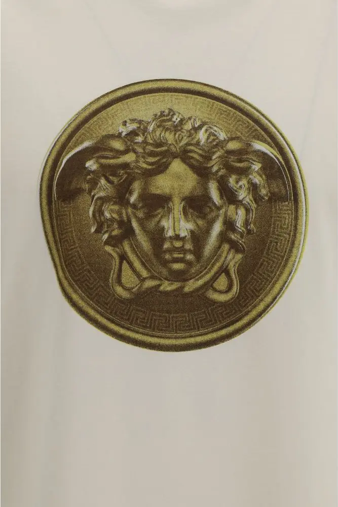 Футболка Versace Бежевая Хлопковая