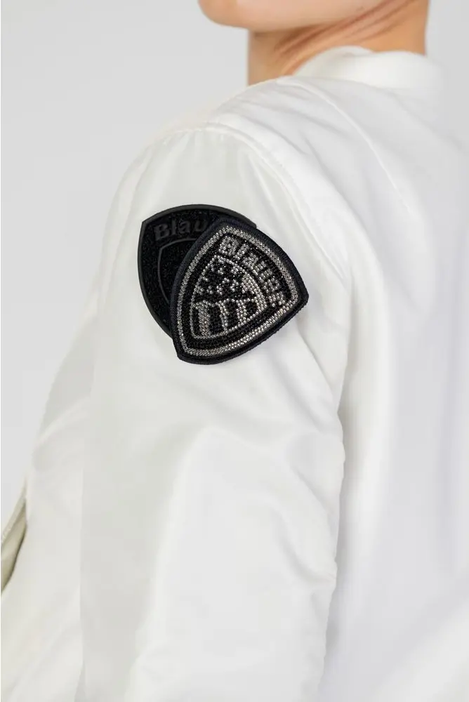 Куртка Blauer Белая Полиамид Бомбер