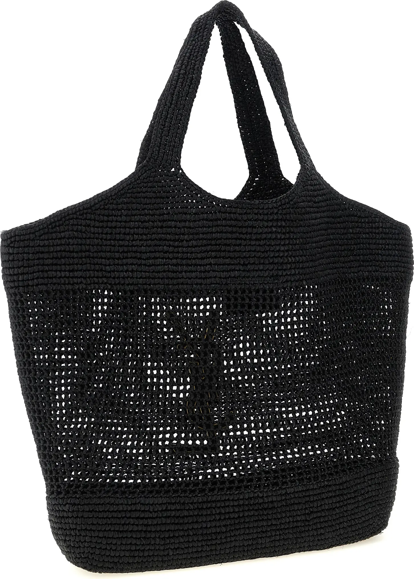 Tote Bag Saint Laurent Black Raffia