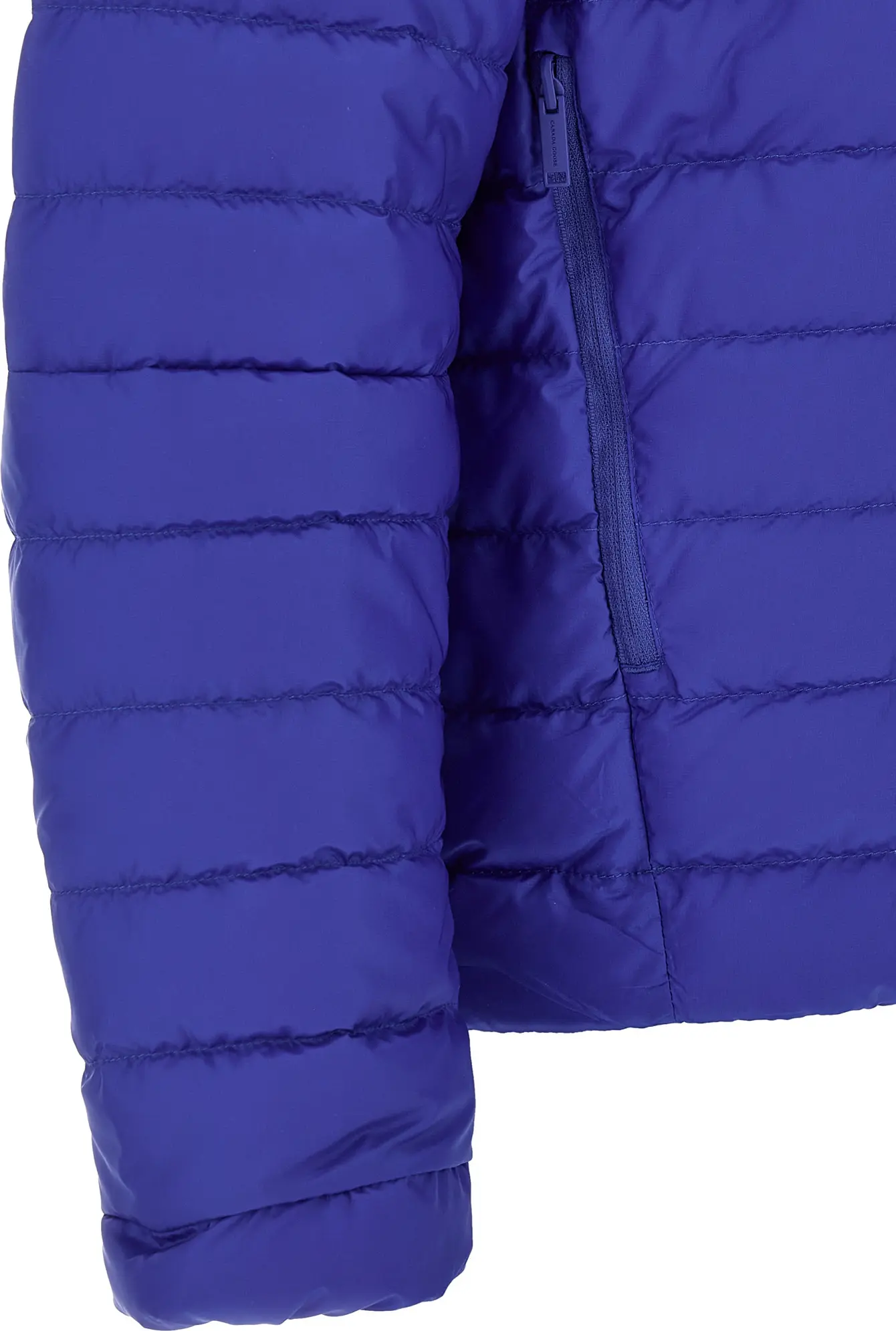 Blue Polyamide Full-Length Jacket