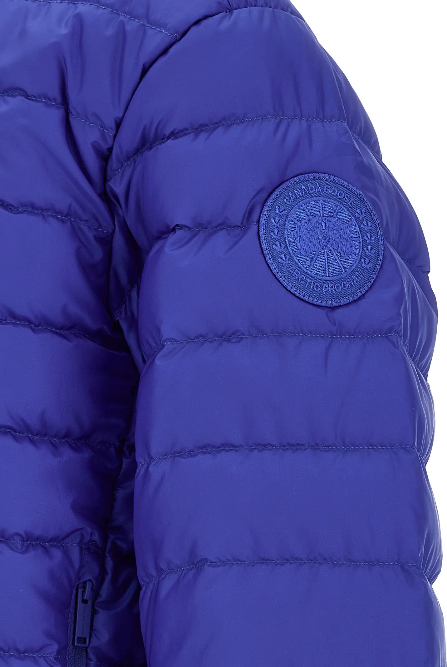 Blue Polyamide Full-Length Jacket