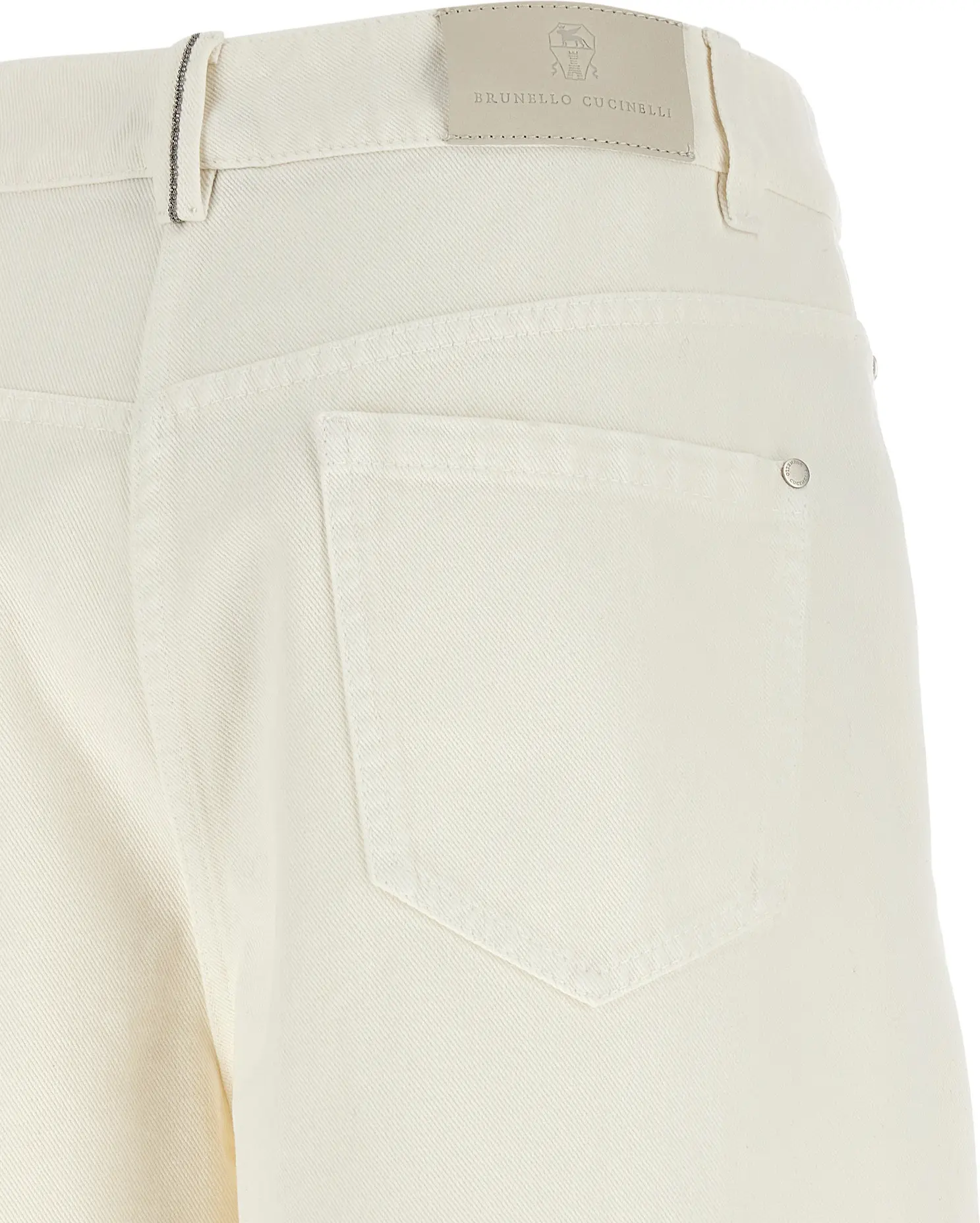 Джинсы Brunello Cucinelli из белого хлопка
