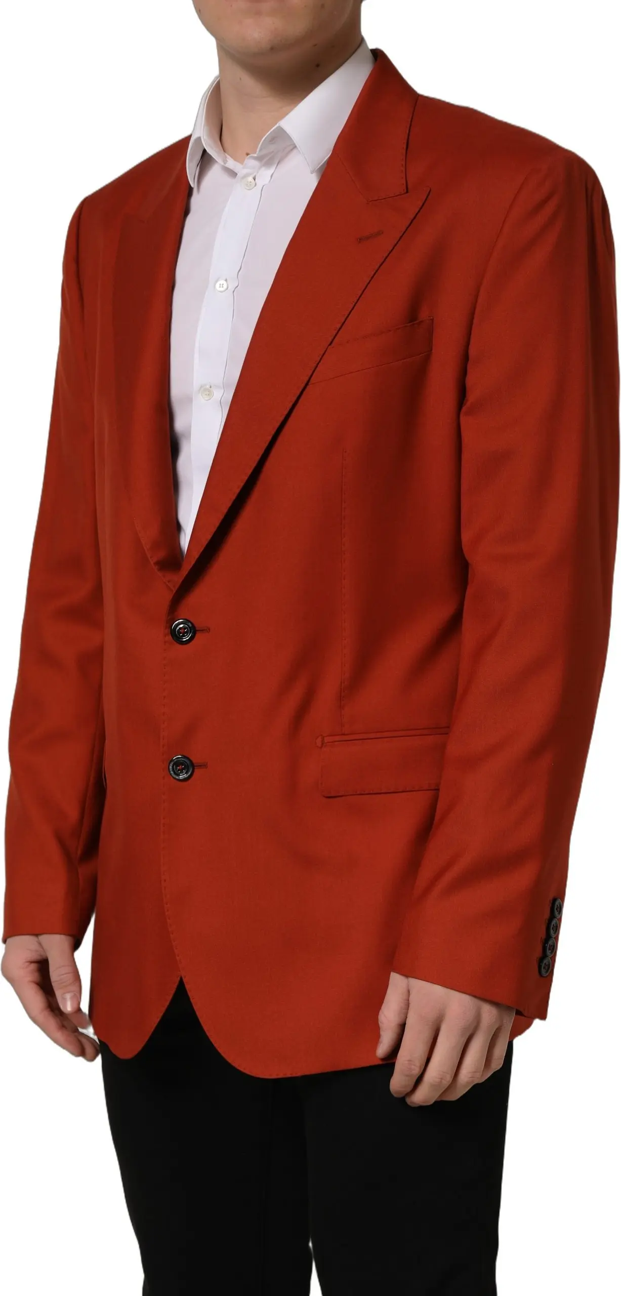 Dolce & Gabbana Qizil Kashemir Blazer Kostyumi