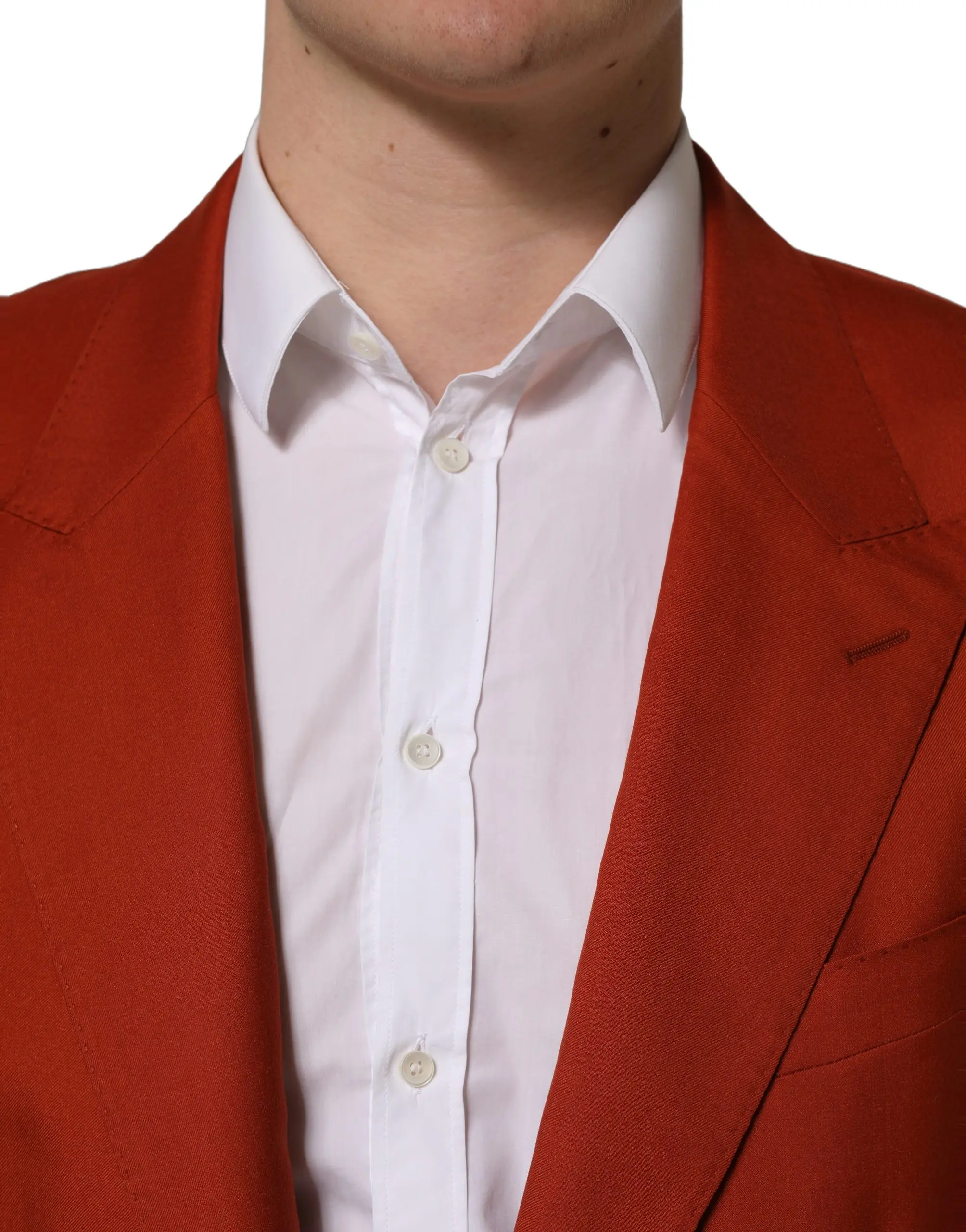 Dolce & Gabbana Qizil Kashemir Blazer Kostyumi