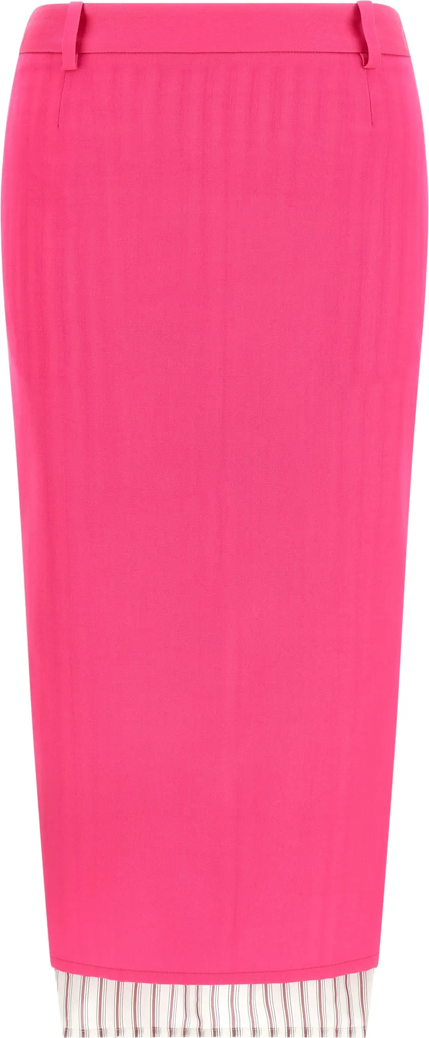 Юбка The Attico Fuchsia Midi из 100% шерсти