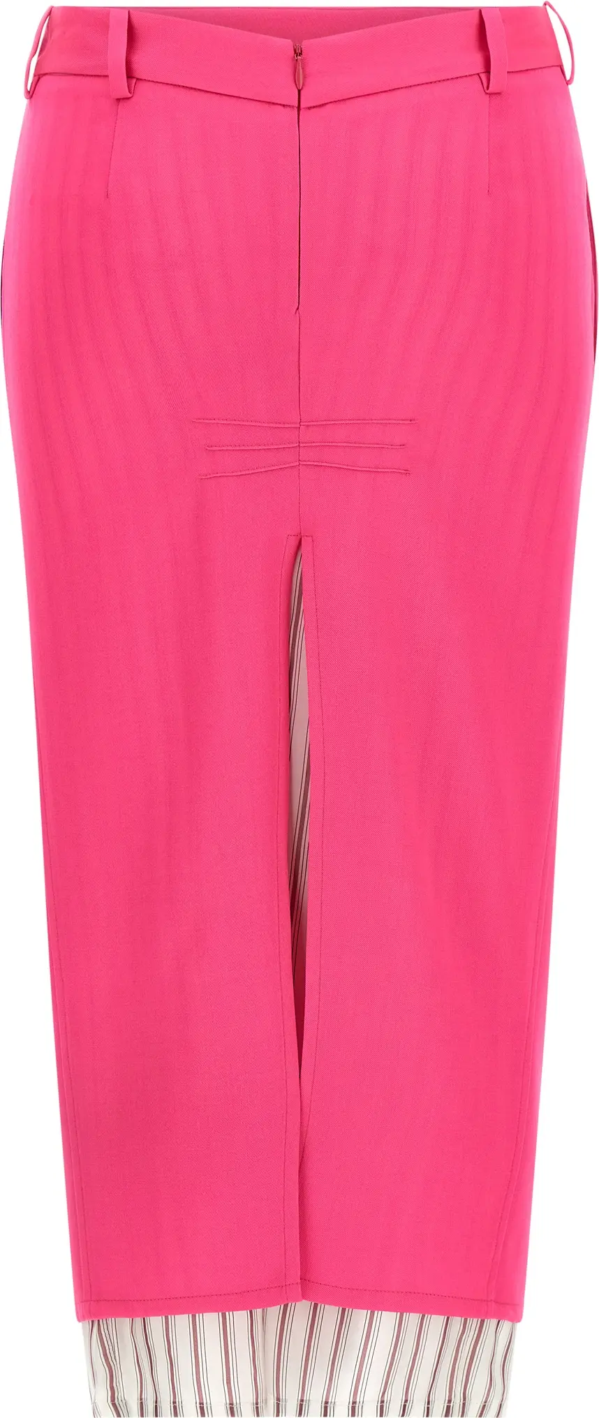 Юбка The Attico Fuchsia Midi из 100% шерсти