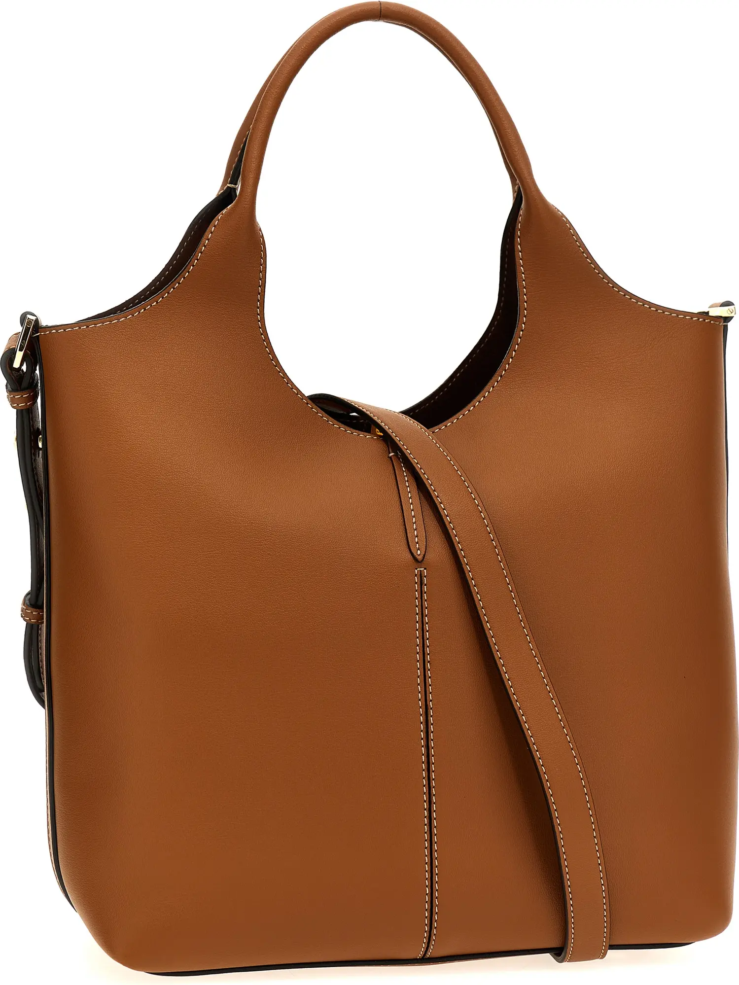 Leather Shopping Tote Tods
