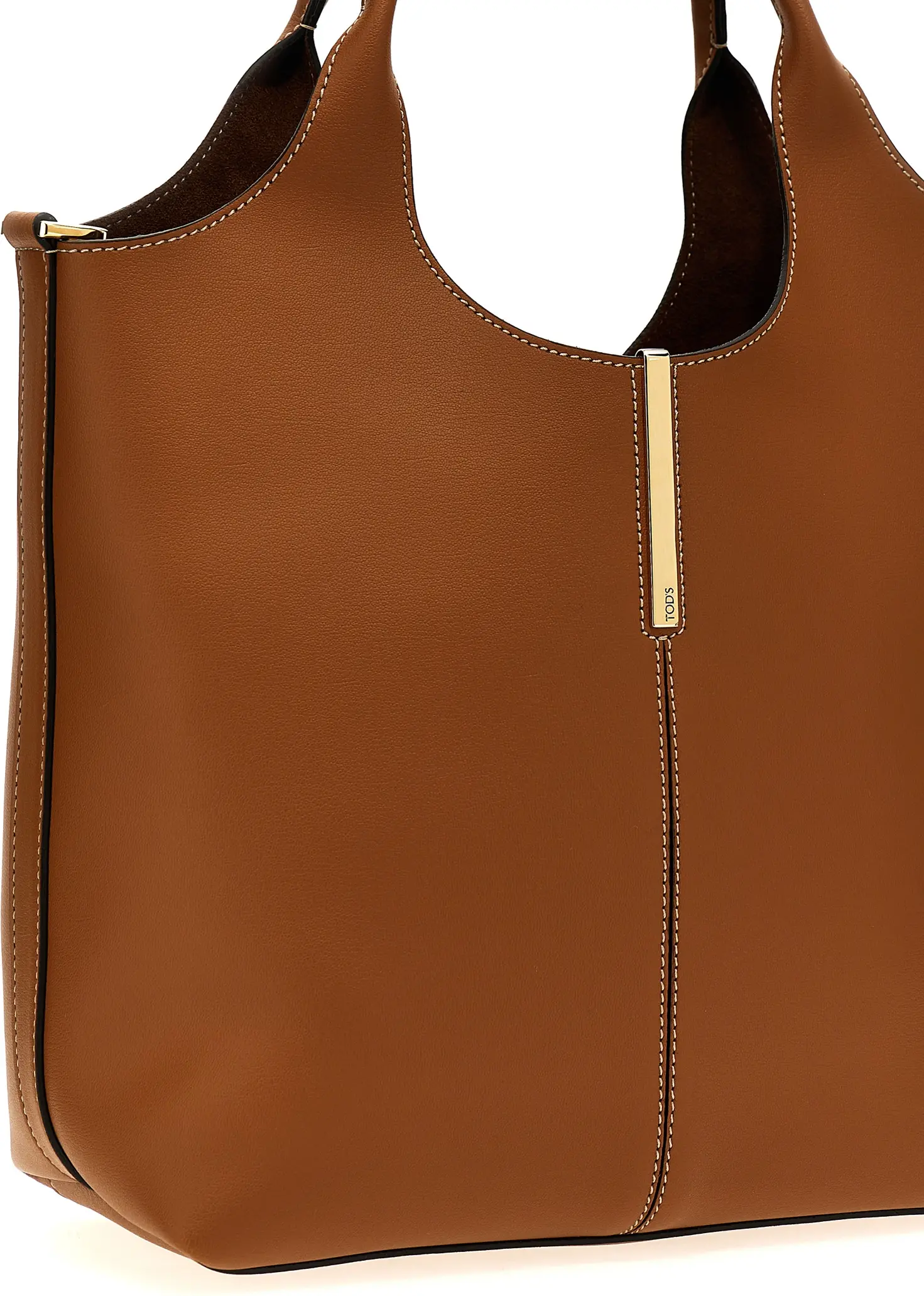 Leather Shopping Tote Tods