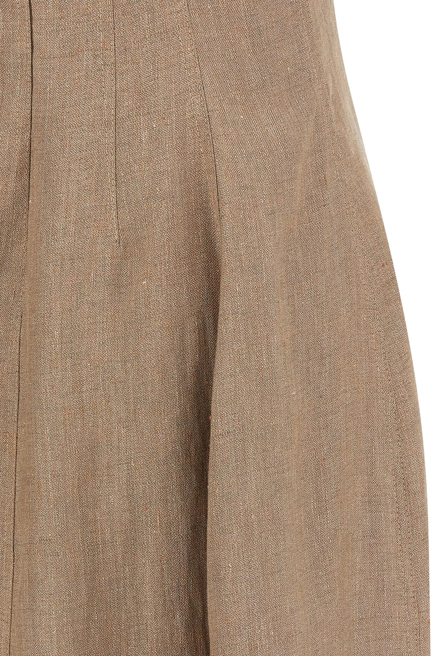 Long Dress Beige Linen