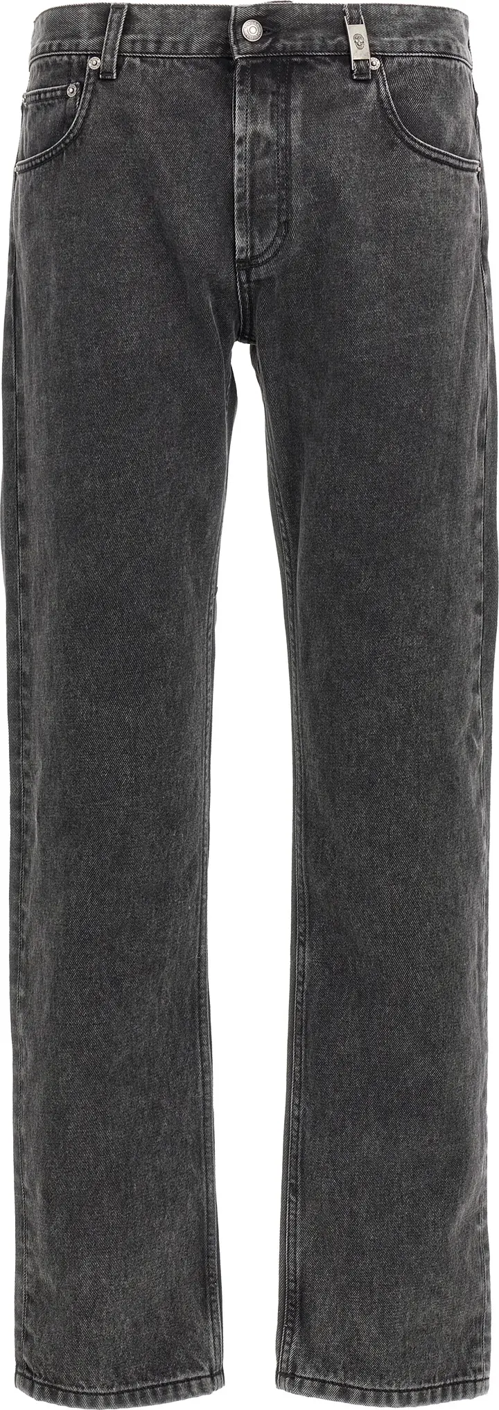 Alexander McQueen Black Cotton Straight-Leg Jeans