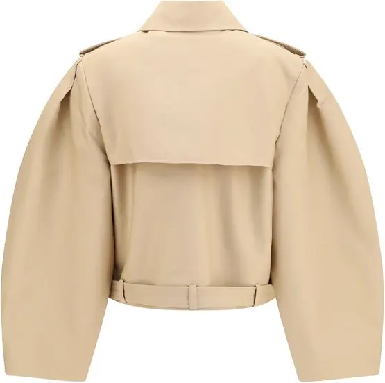 Beige Cotton Jacket GANNI