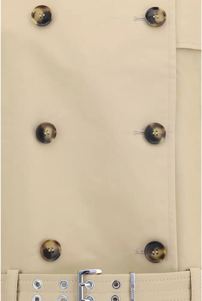 Beige Cotton Jacket GANNI