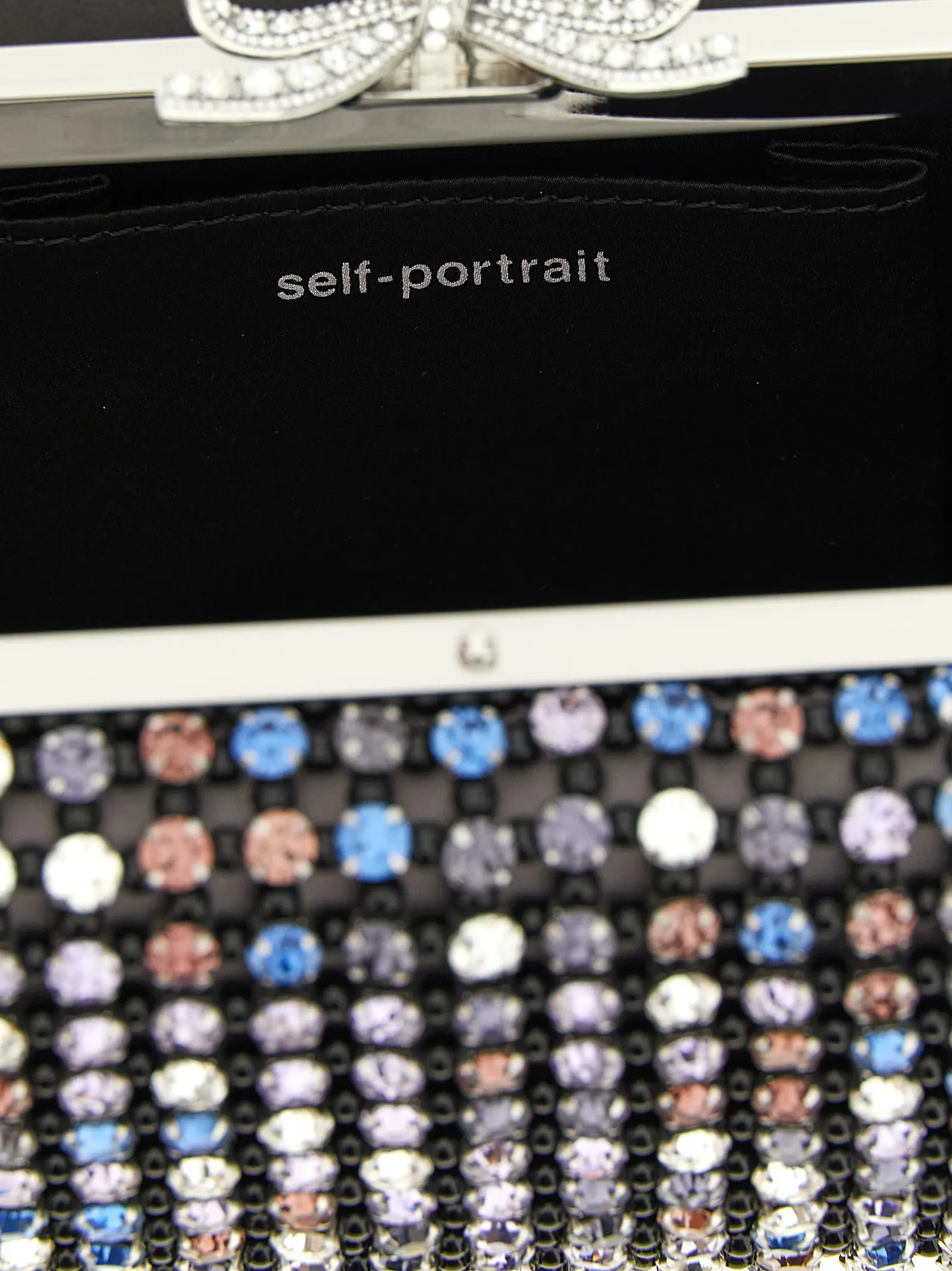 Клатч Self-Portrait Crystal Chainmail
