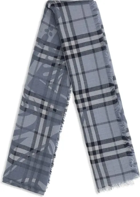 Foulard Burberry Blue Wool Oves Aries