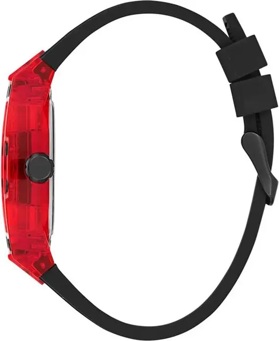 GUESS Black Synthetic Sport Watch