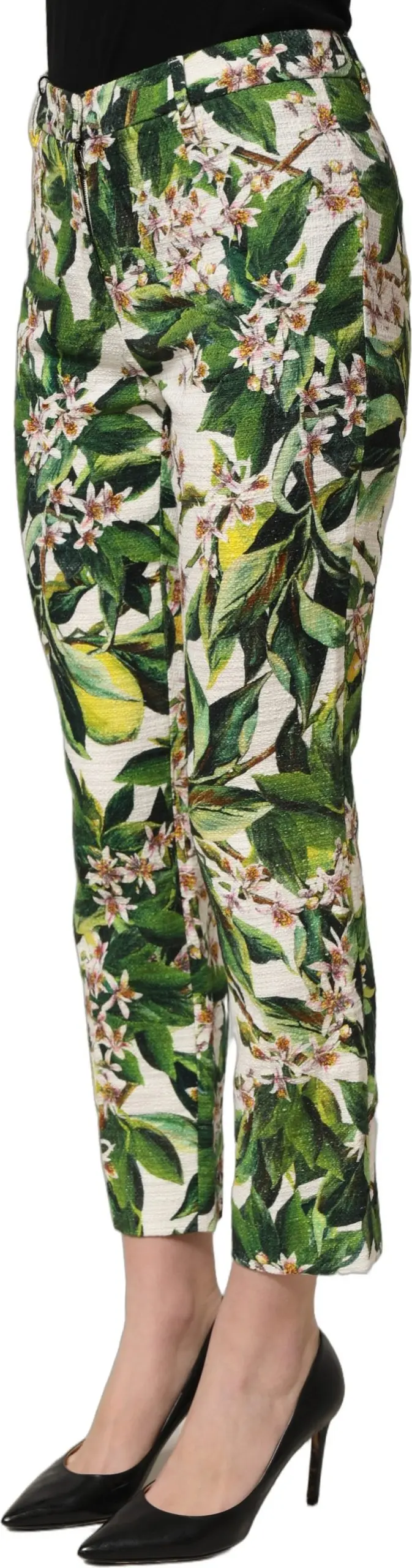 Dolce & Gabbana oq gulli naqshli shimlar
