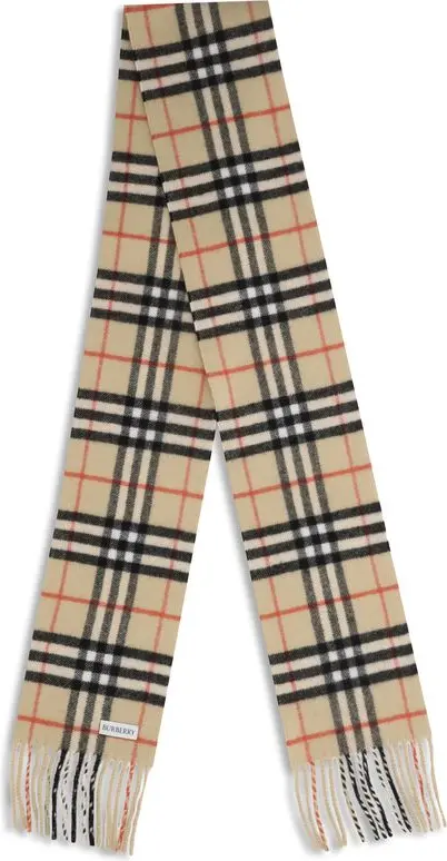 Шарф Burberry Бежевый Кашемир