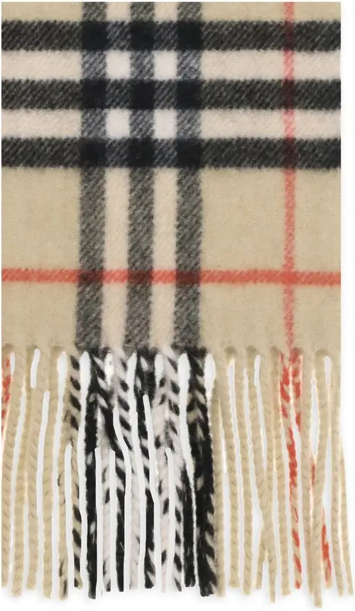 Шарф Burberry Бежевый Кашемир