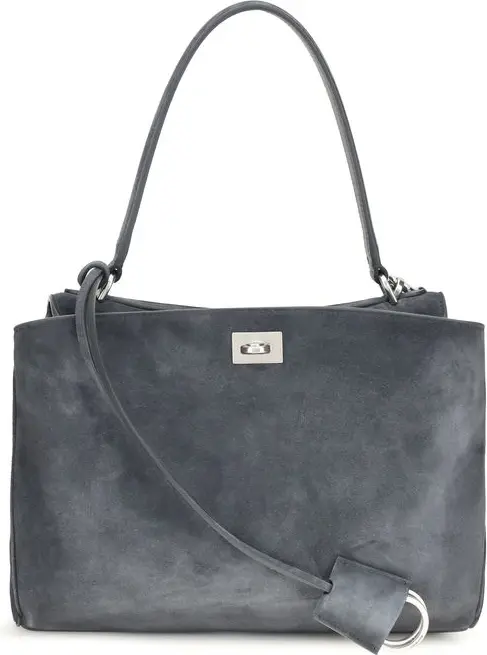 Balenciaga Yengil sumkasi, qo'y terisi, qora