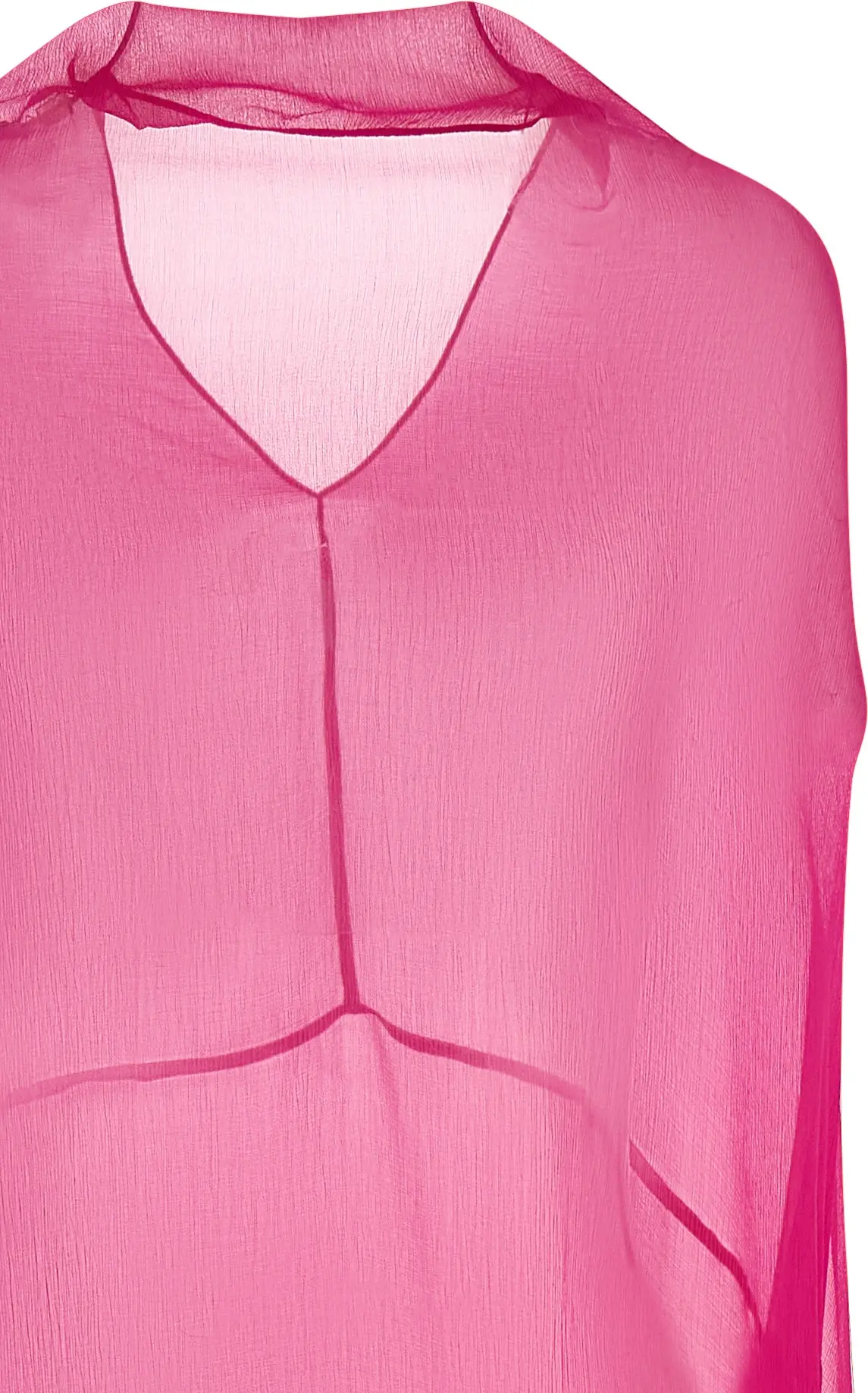 Midi Dress Dries Van Noten Fuchsia Silk