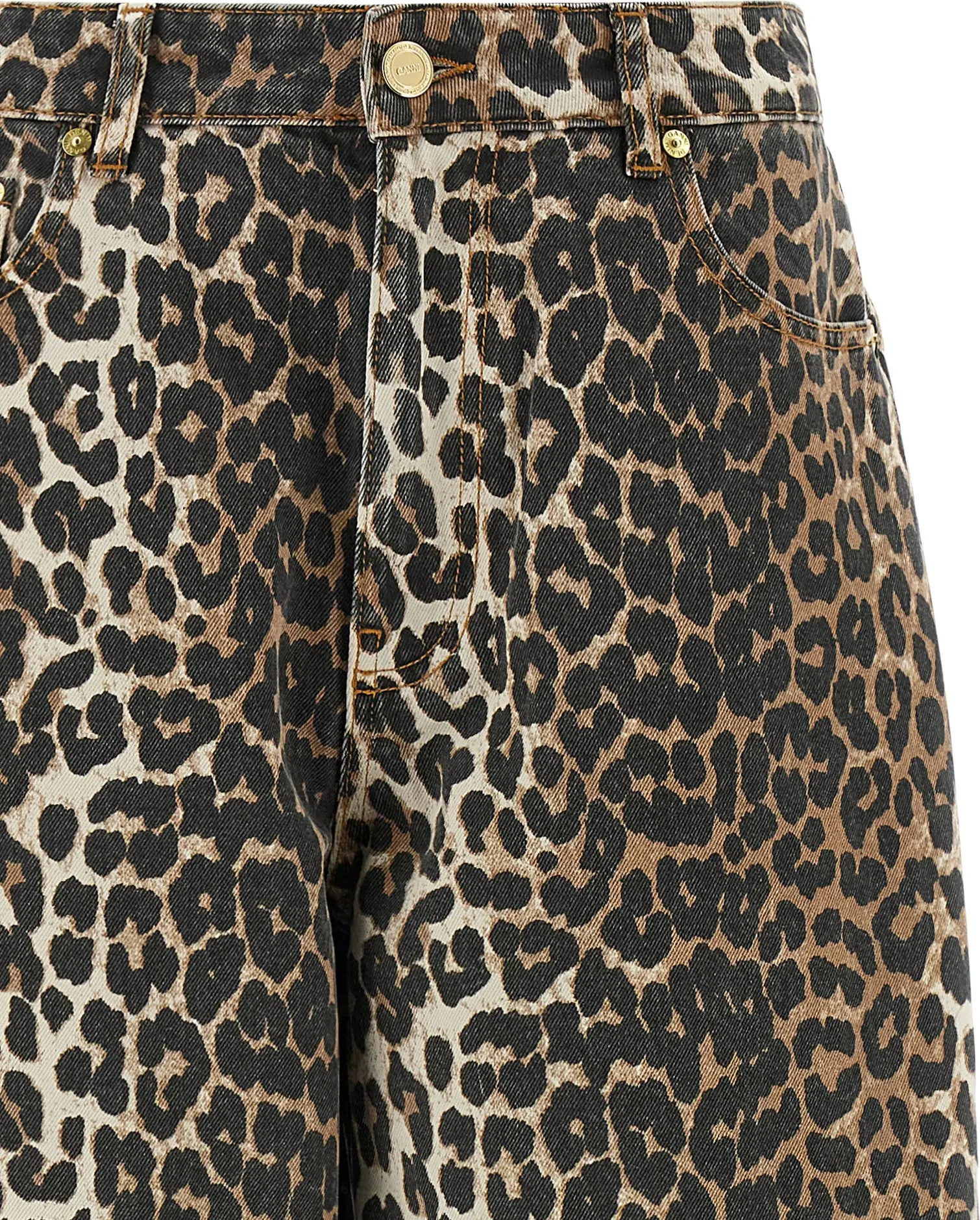 GANNI Leopard Rangi "Stary" Jinlari