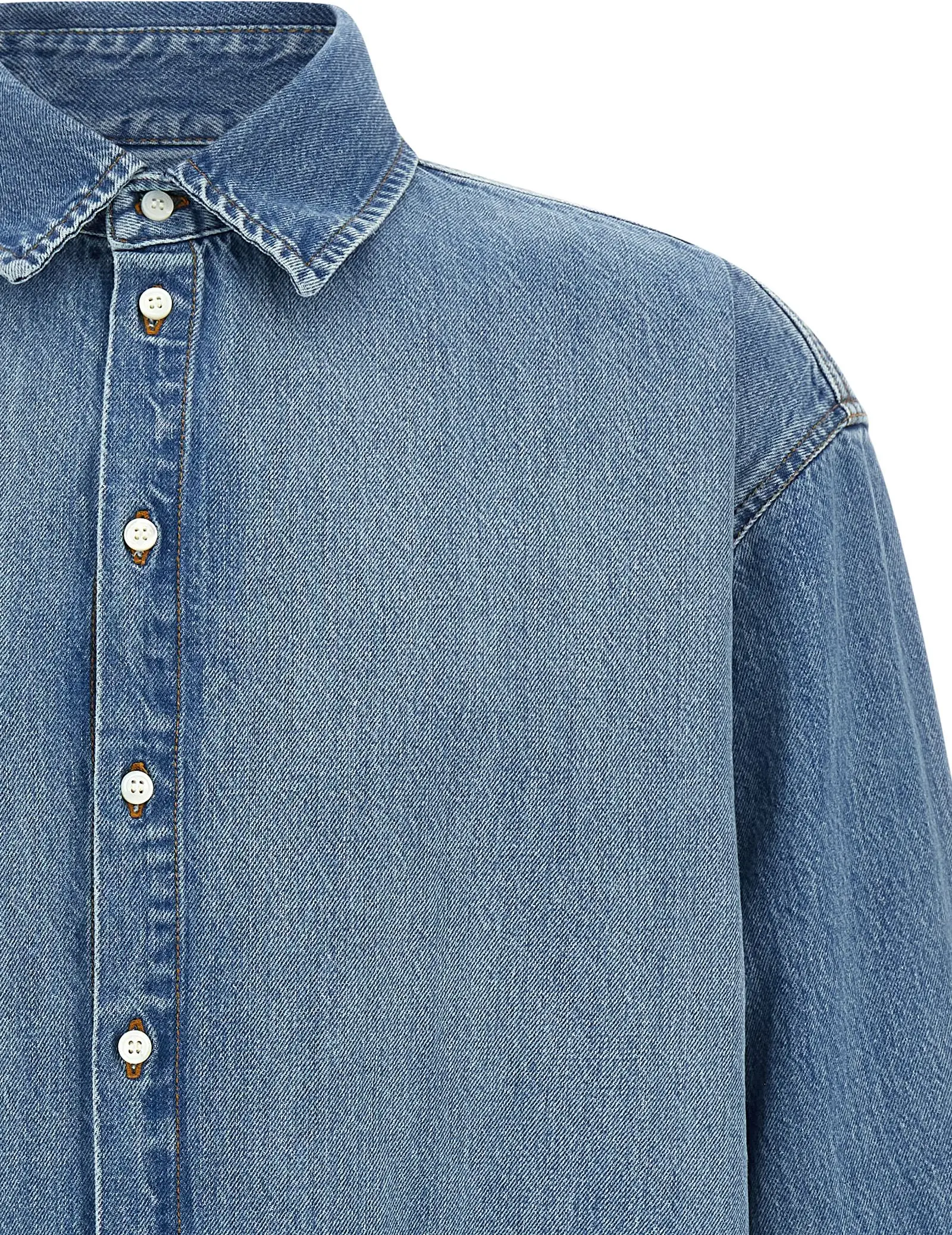 Blue Cotton Blouse Jacquemus
