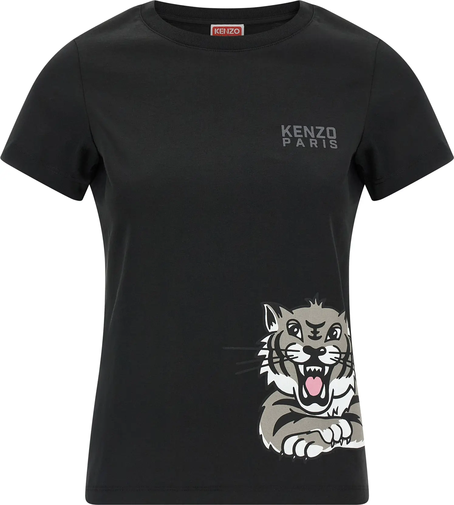 Футболка Kenzo Черная хлопковая футболка