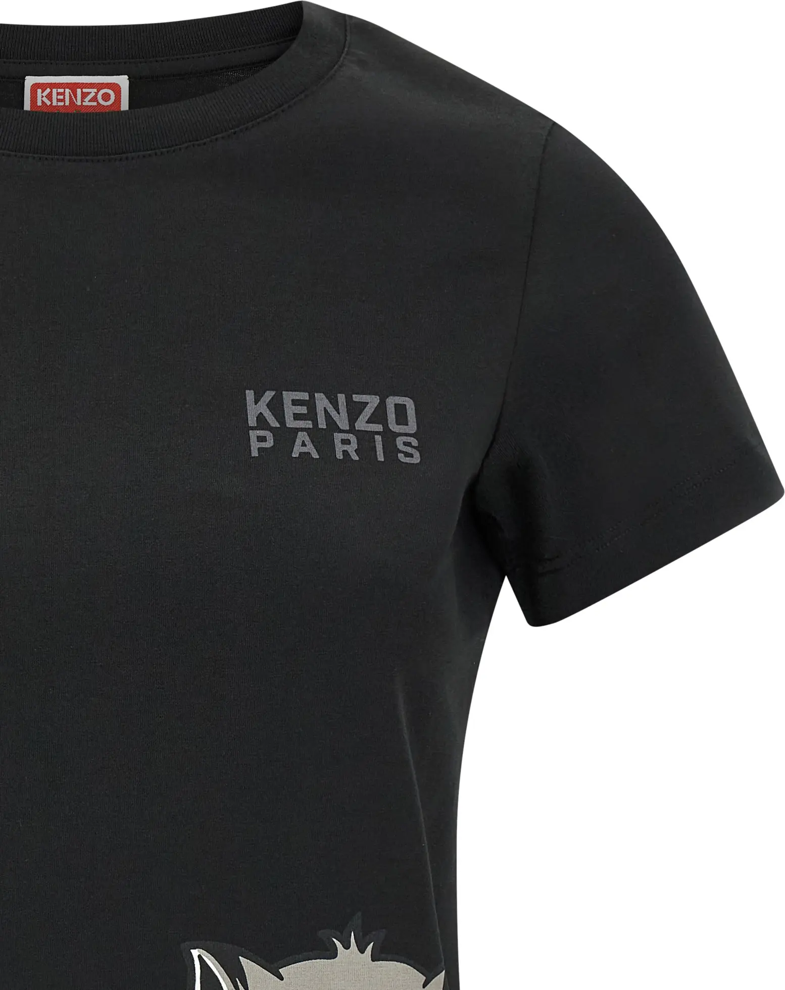 T-ko'ylak Kenzo Qora paxta T-ko'ylak