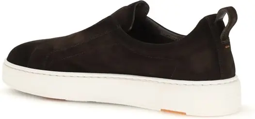 Кроссовки Santoni из коричневой телячьей кожи Bos Taurus