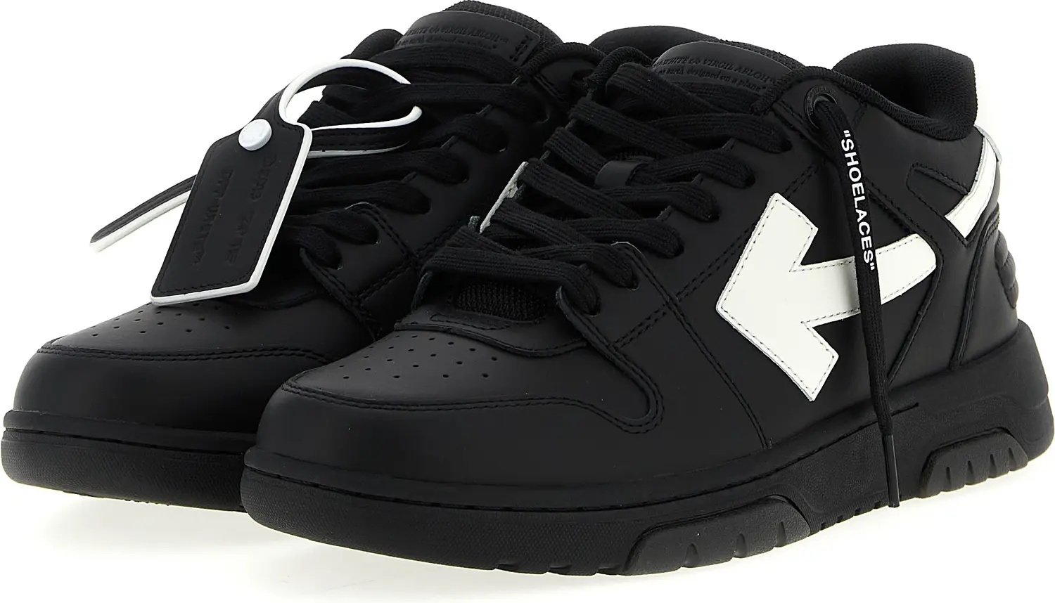 Off-White ikki rangli qayta ishlangan poliester pastki krossovkasi