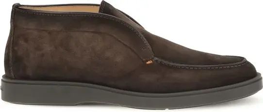 Ботильоны Santoni из коричневой телячьей кожи Bos Taurus
