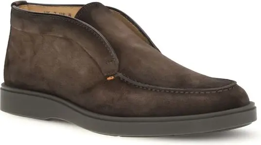 Ботильоны Santoni из коричневой телячьей кожи Bos Taurus